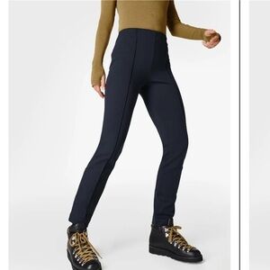 SWEATY BETTY 9-9 Slim Leg Trousers 27" Navy Size S